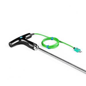 Handheld Needle Probe T-shaped - Asphalt or Food Processing 1M / 1.4M - Type K