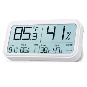 Digital Household Thermometer Hygrometer with rear magnet