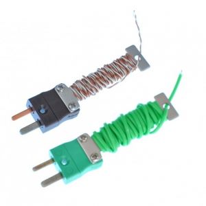 PFA Cable Tidy IEC Exposed Junction Thermocouple with Fitted Mini Plug - Types K,T