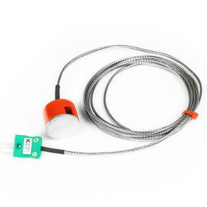 IEC Type K 3kg Pull Magnet Thermocouple, PFA Insulated Cable with Stainless Steel Over-Braid Terminating in Miniature or Standard Plug