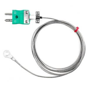 Washer Thermocouple, Glassfibre stainless steel overbraid - Type K,J