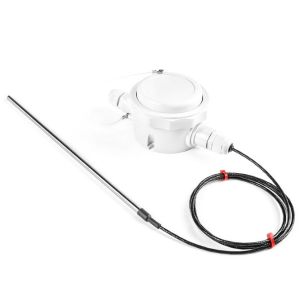4-20mA remote wall mounted housing, Pt100 input with PFA cable & PRT sensor - 2M cable length
