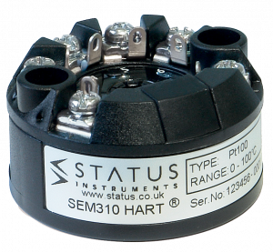 Status SEM310 MKII - Universal, Dual Input, High Performance HART Temperature Transmitter