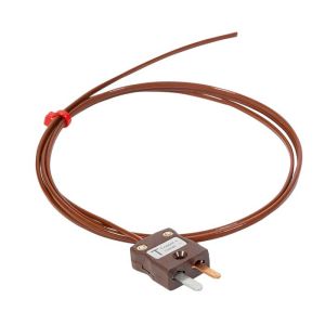 HeHermetically Sealed Wire Thermocouple IEC Type T with Miniature Plug Termination - 5M