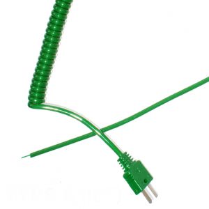 Type K Retractable Curly Thermocouple Lead (IEC)