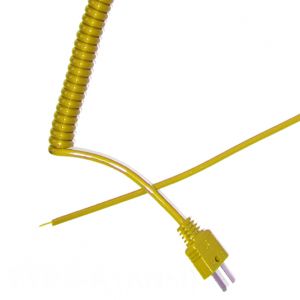Type K Retractable Curly Thermocouple Lead (ANSI)
