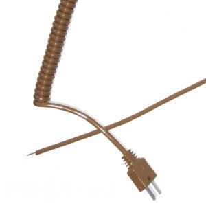 Type T Retractable Curly Thermocouple Lead (JIS)
