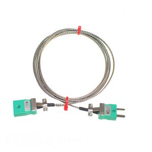 Type K Glassfibre Thermocouple Extension Leads with Miniature Plug & Sockets (IEC)