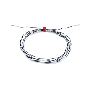 PTFE insulated Twin Twisted IEC Exposed Junction Thermocouple with Bare Tails - Type J - 5M Cable Length