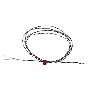 PFA insulated Twin Twisted IEC Exposed Junction Thermocouple with Bare Tails - Type J - 1/0.2mm - 2M Cable Length