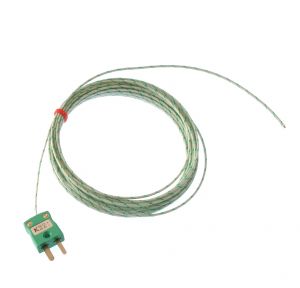 Glassfibre insulated IEC Exposed Junction Thermocouple - Types K,J,T