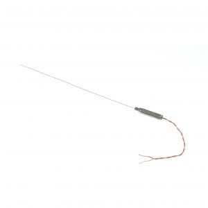 Mineral Insulated Thermocouple with Threaded Pot and 100mm of PFA insulated Twin Twisted ANSI lead - Type K