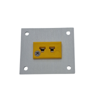 Thermocouple Connector Aluminium Panel with Type K ANSI Miniature Sockets - 1 Way
