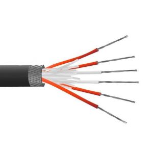 6 Core PFA Insulated, Tin Plated Copper Screen, PRT Sensor Cable / Wire