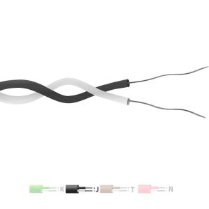 Type J PTFE Insulated Twin Twisted Pair Thermocouple Cable / Wire (IEC) - 1/0.315mm Strand