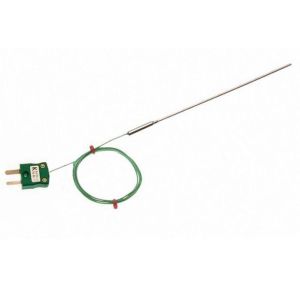 IEC Mineral Insulated Thermocouple with Plain Pot Seal, 1m of PFA Insulated IEC Lead and Mini Plug Termination - Type K - 6.0mm x 500mm