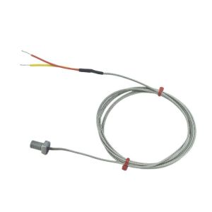 ANSI Bolt Thermocouple, Glassfibre Stainless Steel Over Braided Cable - Type K - M10 Thread - 25mm Bolt