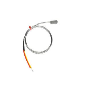 ANSI Leaf Thermocouple, Glassfibre insulated Cable with Stainless Steel Over-Braid Terminating in Bare tails - 3M Length