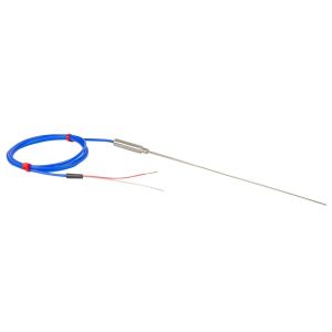 JIS Mineral Insulated Thermocouple with Plain Pot Seal and 1m of PFA Insulated JIS Lead - Type K - 1.0mm x 250mm