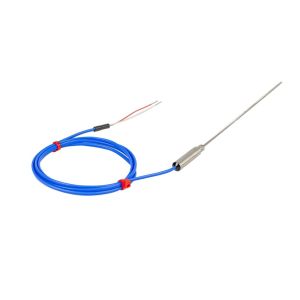 JIS Mineral Insulated Thermocouple with Plain Pot Seal and 1m of PFA Insulated JIS Lead - Type K - 1.5mm x 500mm
