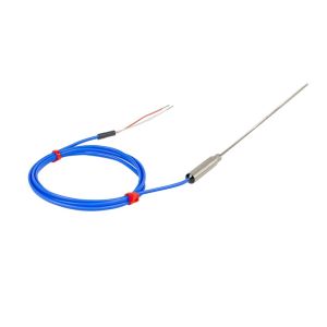 JIS Mineral Insulated Thermocouple with Plain Pot Seal and 1m of PFA Insulated JIS Lead - Type K - 3.0mm x 500mm