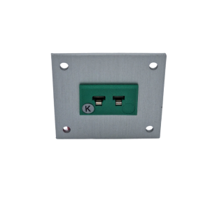 Thermocouple Connector Aluminium Panel with Type K IEC Miniature Sockets - 1 Way