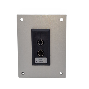 Thermocouple Connector Aluminium Panel with Type J ANSI Standard Sockets - 1 Way