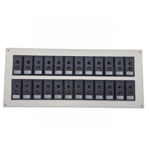 Thermocouple Connector Aluminium Panel with Type J ANSI Standard Sockets - 24 Way