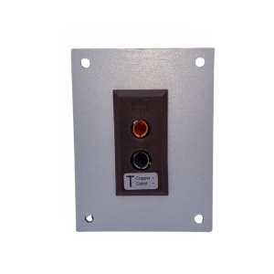 Thermocouple Connector Aluminium Panel with Type T IEC Standard Sockets - 1 Way