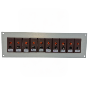 Thermocouple Connector Aluminium Panel with Type T IEC Standard Sockets- 10 Way