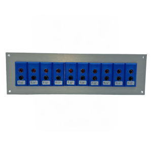 Thermocouple Connector Aluminium Panel with Type T ANSI Standard Sockets - 10 Way
