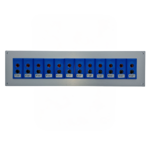 Thermocouple Connector Aluminium Panel with Type T ANSI Standard Sockets - 12 Way