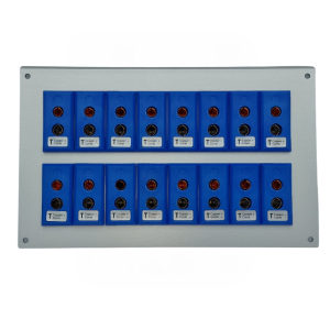 Thermocouple Connector Aluminium Panel with Type T ANSI Standard Sockets - 16 Way