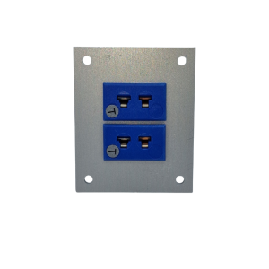 Thermocouple Connector Aluminium Panel with Type T ANSI Miniature Sockets - 2 Way