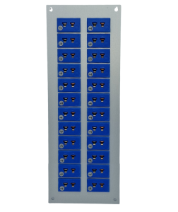 Thermocouple Connector Aluminium Panel with Type T ANSI Miniature Sockets - 24 Way