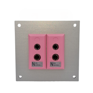 Thermocouple Connector Aluminium Panel with Type N IEC Standard Sockets - 2 Way