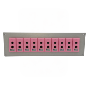 Thermocouple Connector Aluminium Panel with Type N IEC Standard Sockets- 10 Way