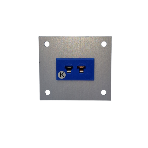 Thermocouple Connector Aluminium Panel with Type K JIS Miniature Sockets - 1 Way