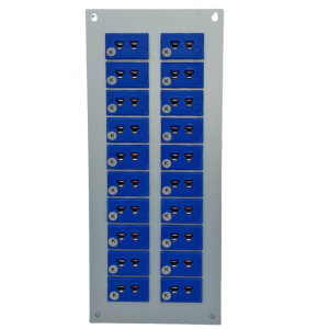 Thermocouple Connector Aluminium Panel with Type K JIS Miniature Sockets - 20 Way