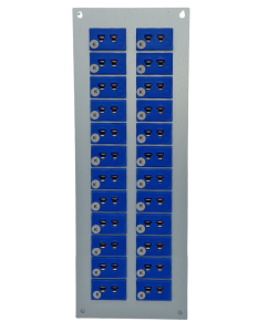 Thermocouple Connector Aluminium Panel with Type K JIS Miniature Sockets - 24 Way
