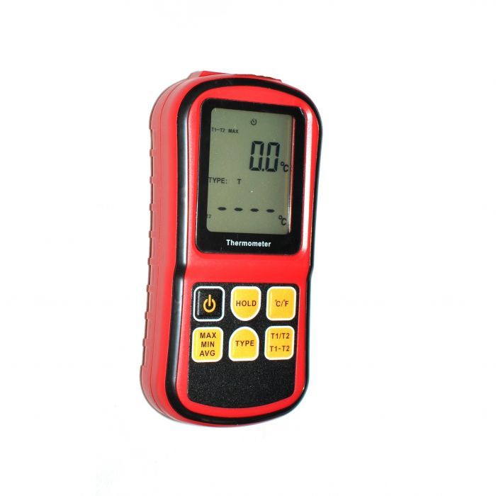 Digital K-type Asphalt Thermometer and Sturdy 8" Stainless Steel Probe SS304 TC4