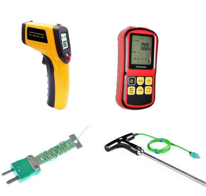 Digital Asphalt Thermometer with 8 Stainless Steel Probe TC-4 