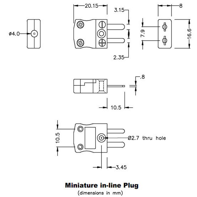 MINI, T/C TYPE K, LABFACILITY IMKM (IEC) PLUG ￡0.99