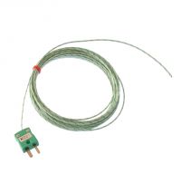 Glassfibre insulated Flat Pair IEC Exposed Junction Thermocouple - Types K,J,T