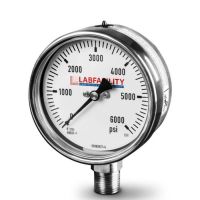 Stainless Steel Bourdon Tube Pressure Gauge (100mm Ø) with Glycerine Filled option