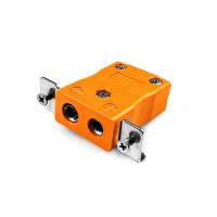 Standard Panel Mount Thermocouple Connector with Stainless Steel Bracket IS-R/S-SSPF Type R/S IEC