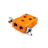 Standard Quick Wire Panel Mount Thermocouple Connector with Stainless Steel Bracket IS-R/S-SSPFQ Type R/S IEC