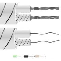 Type J Glassfibre Insulated Flat Pair thermocouple Cable / Wire (IEC)