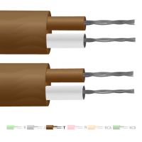 Type T PVC Insulated Flat Pair Thermocouple Cable / Wire (IEC)