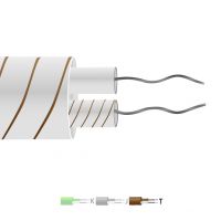 Type T Glassfibre Insulated Flat Pair thermocouple cable / wire (IEC)